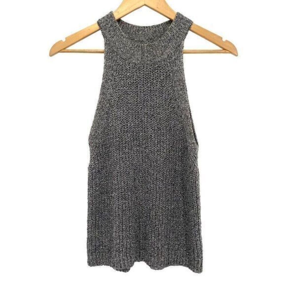 Mango Knit Mock Neck Tank Top